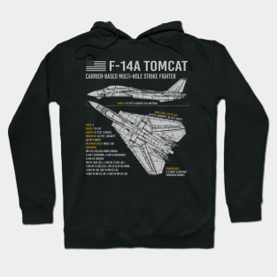 F14 Tomcat Blueprint Hoodie